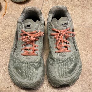 Altra Gray and Coral Running Shoes